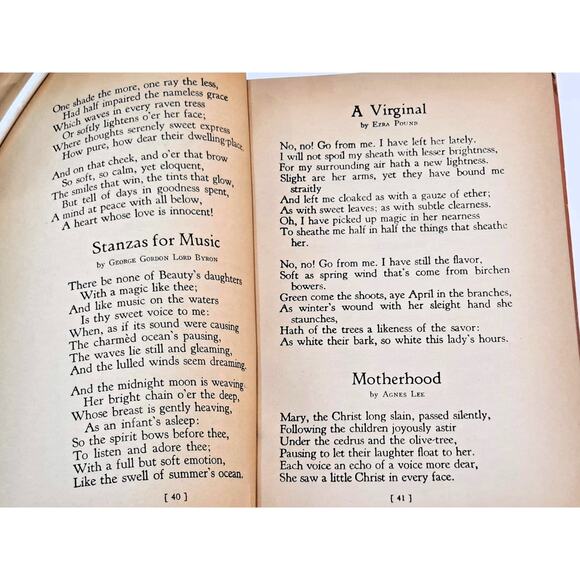 Poems for Every Mood compiled by Monroe and Zabel (1933 Early Ed. HC w/o DJ) - Picture 6 of 11